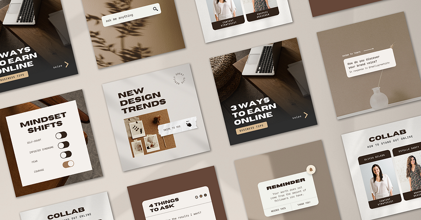 Modern Neutral Canva Templates 2