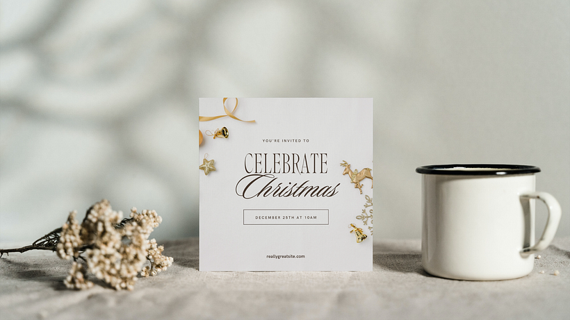 Elegant Christmas Invitations 1