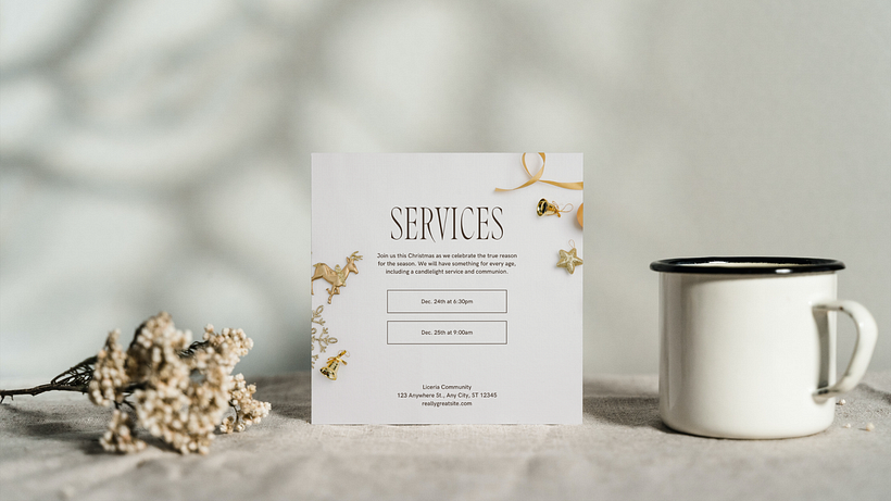 Elegant Christmas Invitations 2