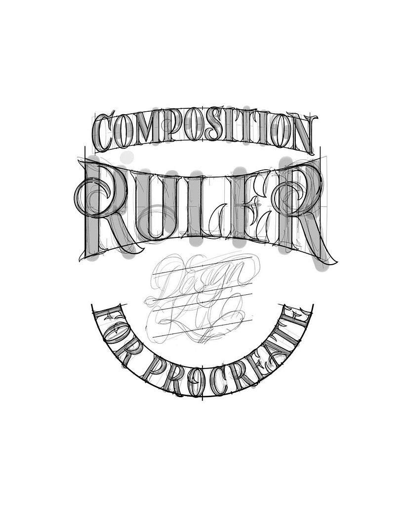 "Composition Ruler" Lettering 5