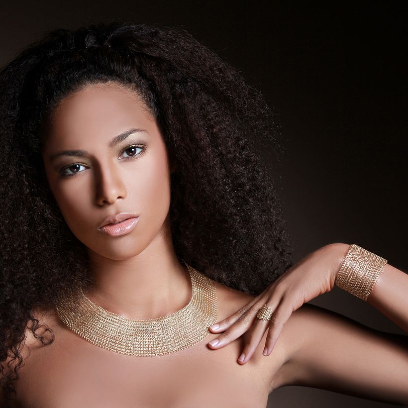 Cleopatra statement necklace, wire crochet gold necklace   1