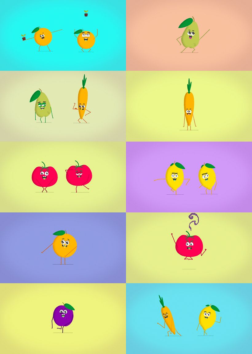 Party fruits / animation 3