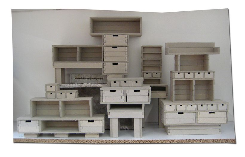 Paperpulp Cabinets // Scale Models