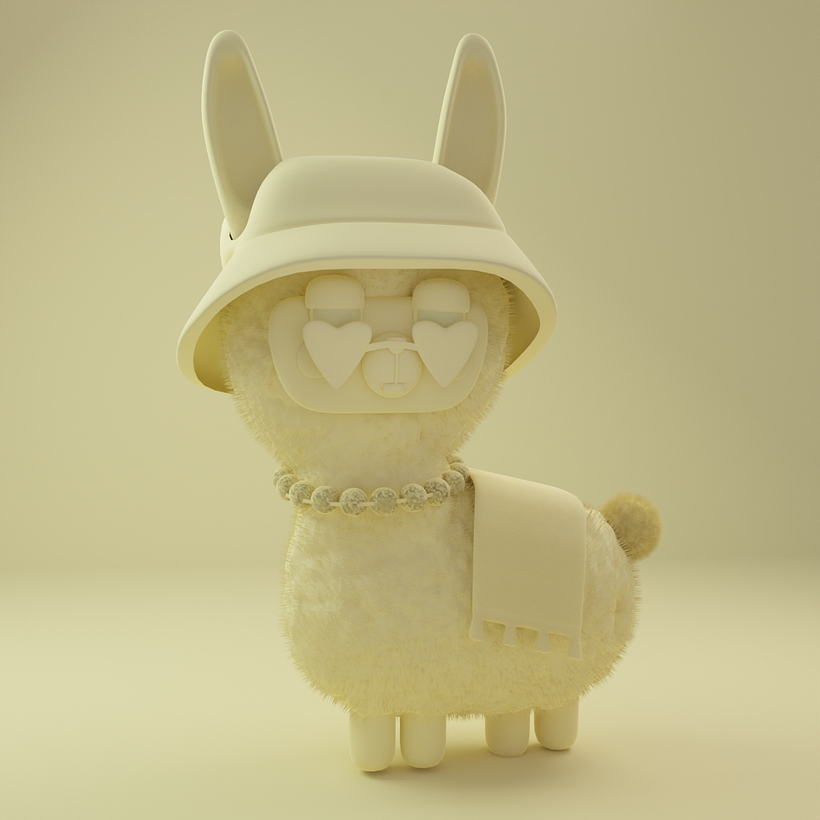 Meu projeto do curso: Criação de personagens Kawaii em 3D com Blender 2
