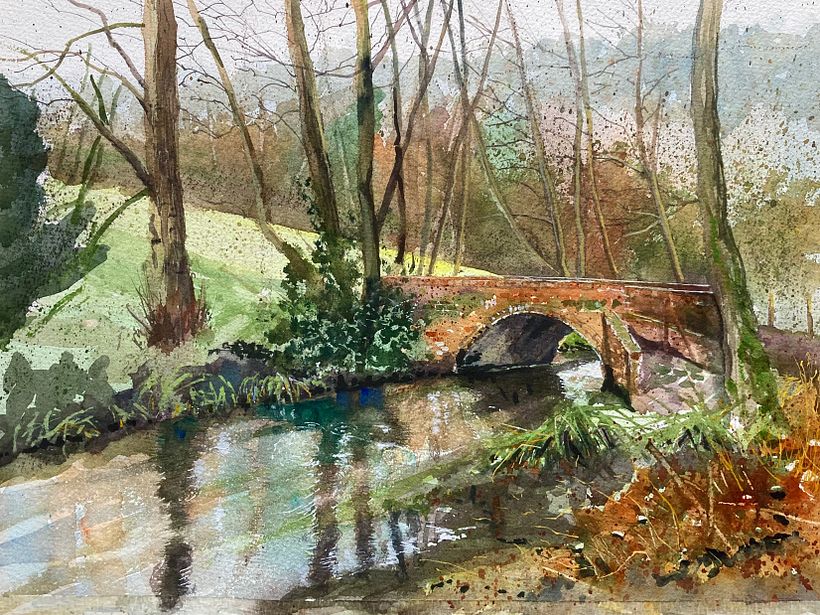 My project for course: Painting Realistic Watercolor Landscapes 4