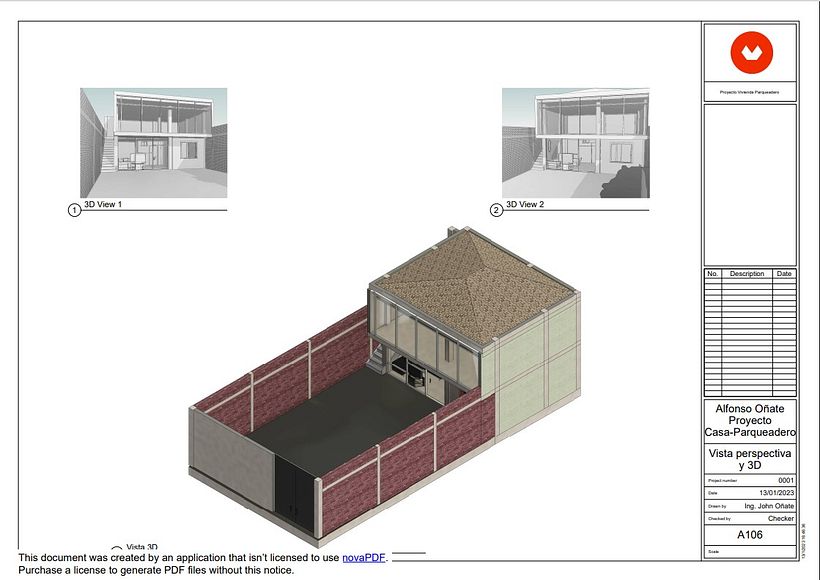 Mi proyecto del curso: Diseño y modelado arquitectónico 3D con Revit 8