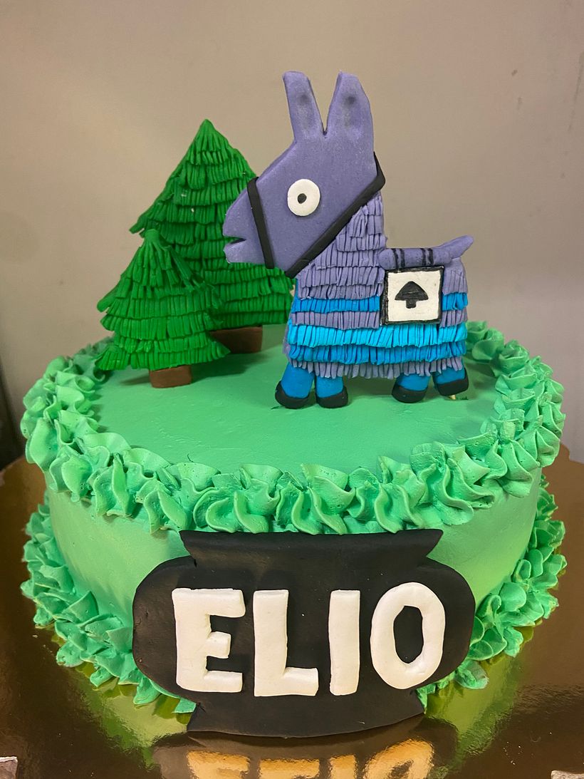Tarta Minecraft para Elio