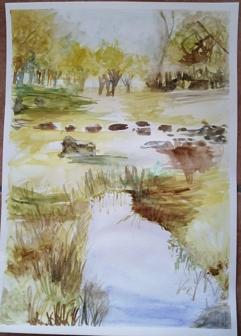 Il mio progetto del corso: Paesaggi naturali ad acquerello 1