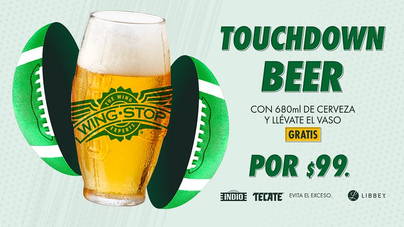 TOUCHDOWN BEER de WINGSTOP 2