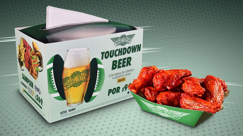 TOUCHDOWN BEER de WINGSTOP 6