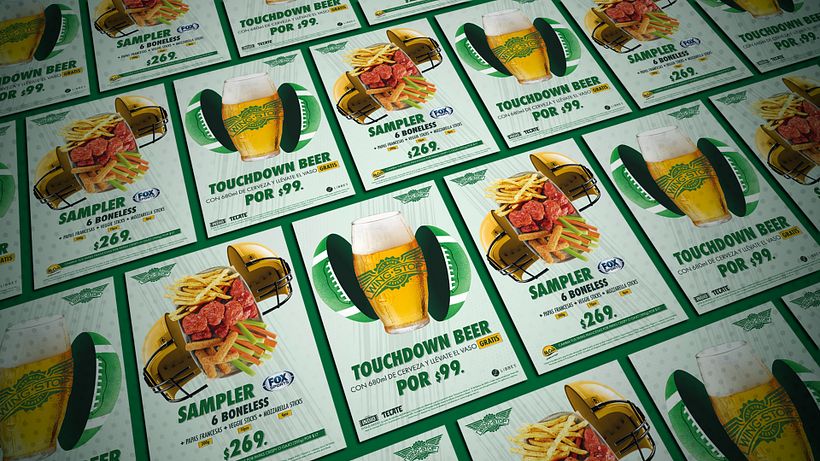 TOUCHDOWN BEER de WINGSTOP 8