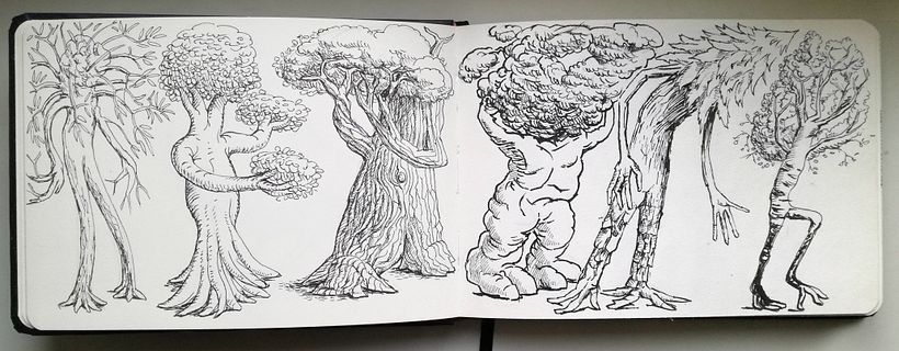 My sketchbook (Daily Sketching for Creative Inspiration course) 1