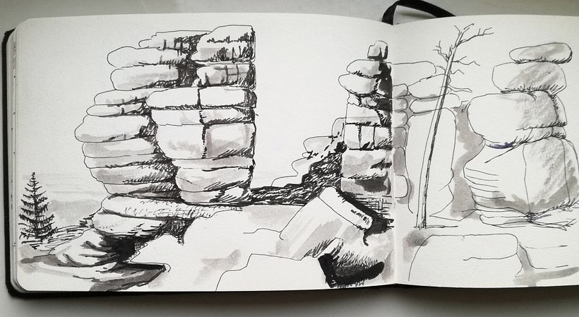 My sketchbook (Daily Sketching for Creative Inspiration course) 4