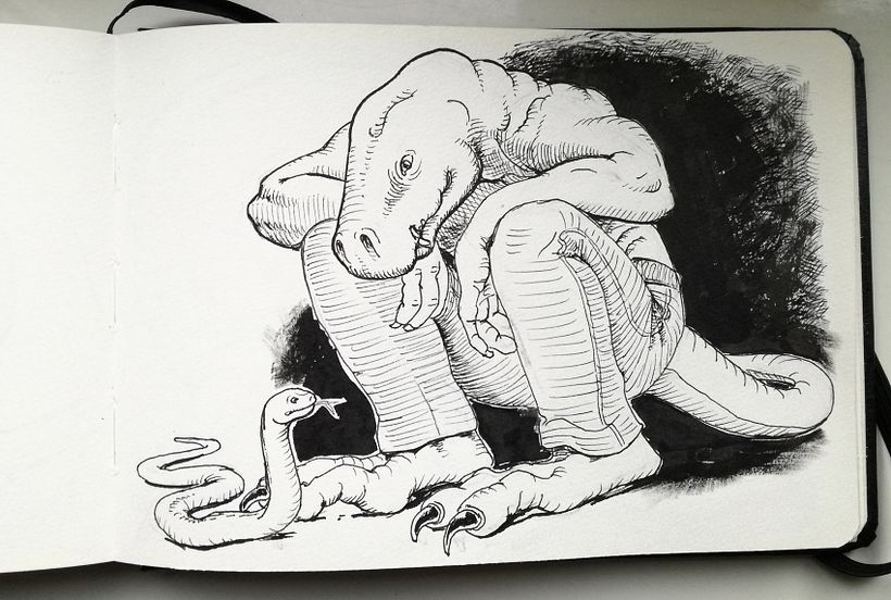 My sketchbook (Daily Sketching for Creative Inspiration course) 10