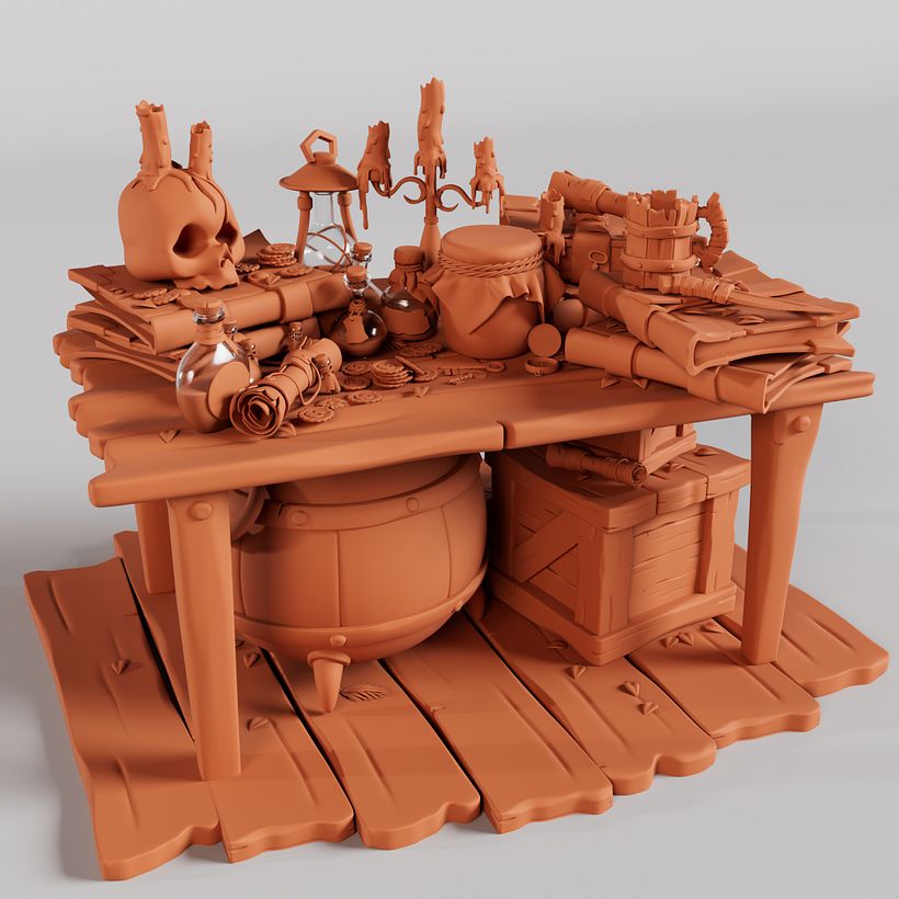 Mi proyecto del curso: Modelado cartoon de bodegones con Maya 1