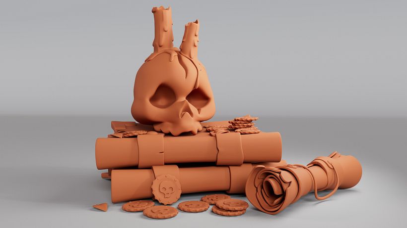 Mi proyecto del curso: Modelado cartoon de bodegones con Maya 6