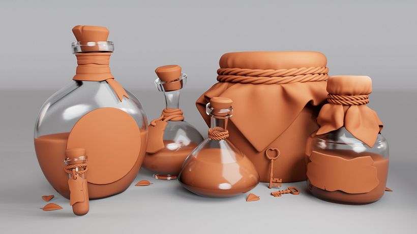 Mi proyecto del curso: Modelado cartoon de bodegones con Maya 7