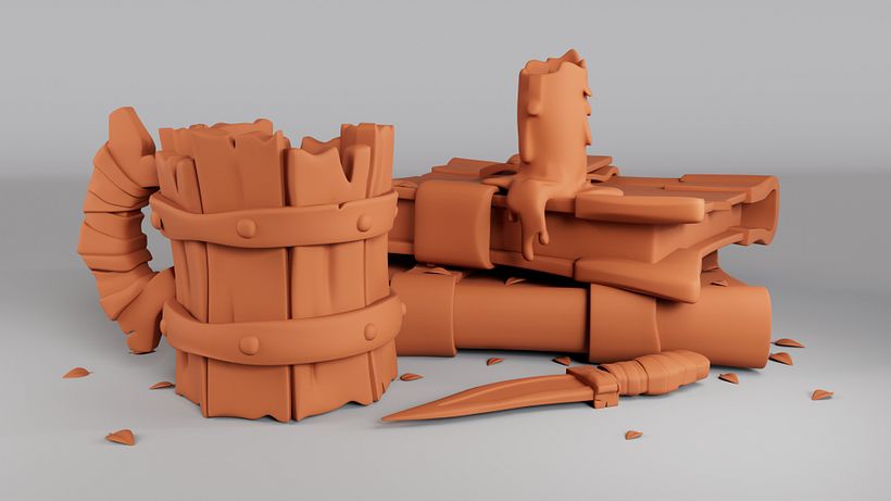 Mi proyecto del curso: Modelado cartoon de bodegones con Maya 8
