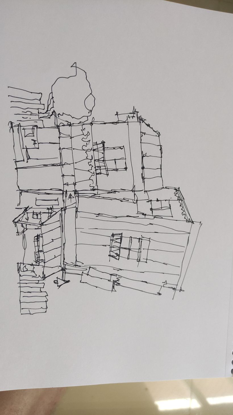 Meu projeto do curso: Desenho arquitetônico expressivo com marcadores coloridos 2