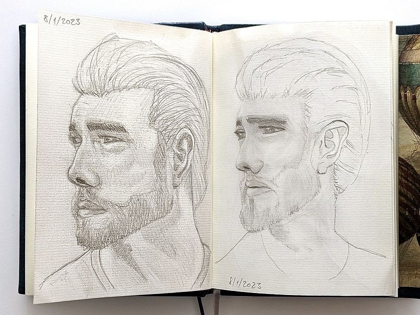 My project for course: Portrait Sketchbooking: Explore the Human Face 5