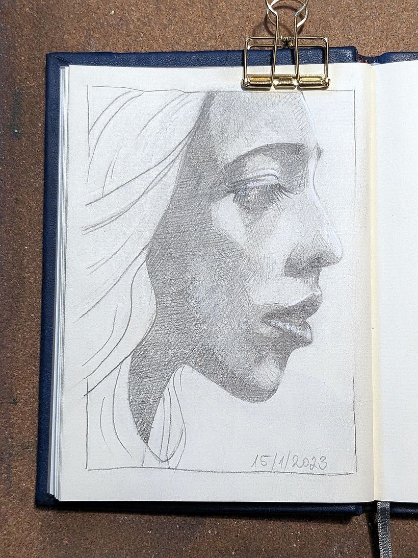 My project for course: Portrait Sketchbooking: Explore the Human Face 10