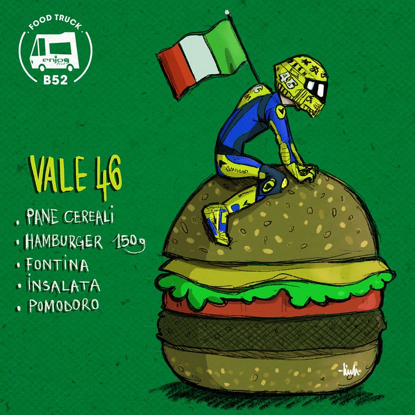FOOD TRUCK - Ilustrație tradițională