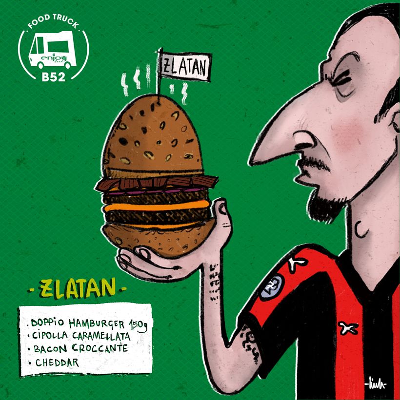 FOOD TRUCK - Ilustrație tradițională