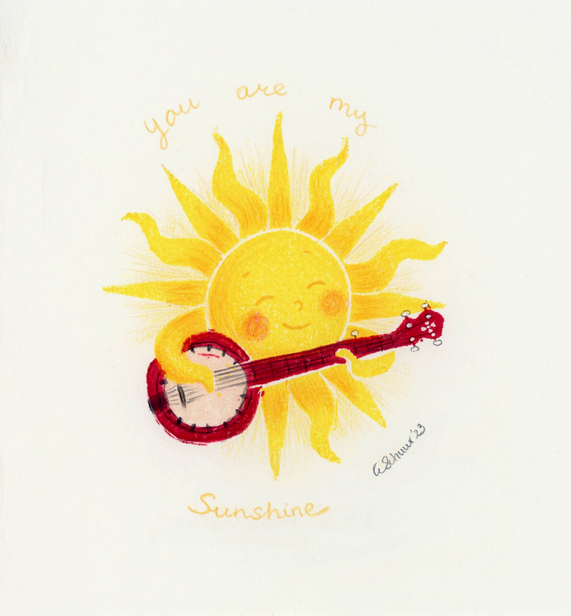 This is my final project, made for my sunshine (playing on his banjo)