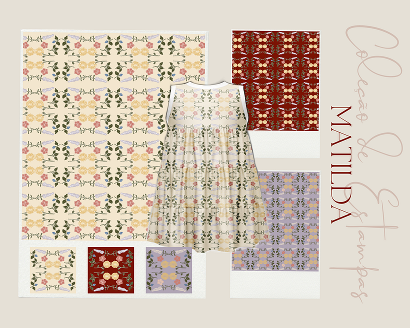 Meu projeto do curso: Coleção de estampas Matilda 4