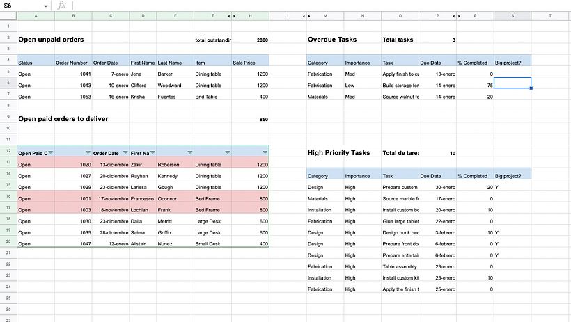 Mi proyecto del curso: Excel de Practica_Matias Ambiado 1