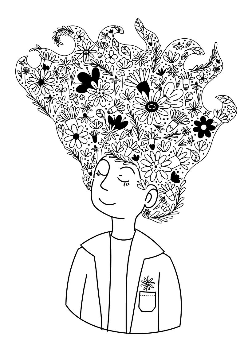 My project for course: Illustrated portraits with botanical elements 2