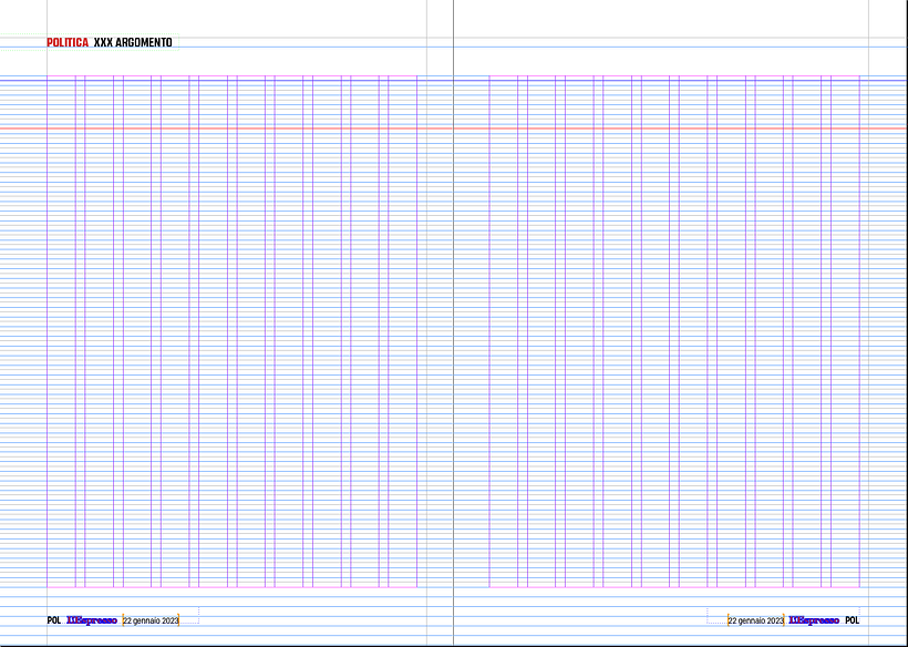Here's the project's layout. Each page has 10 columns. 