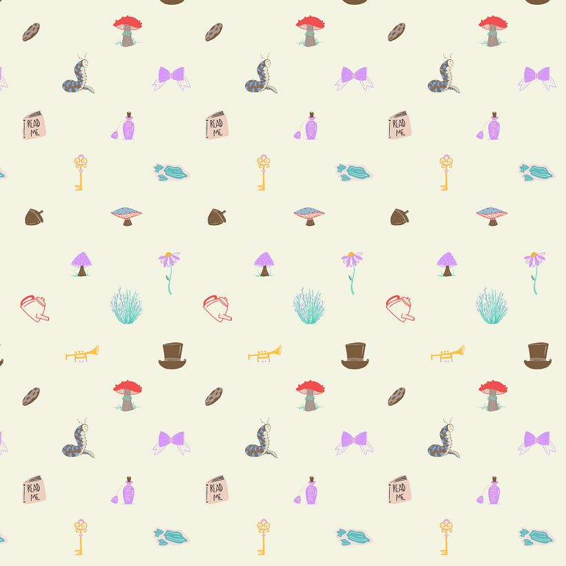 Mi Proyecto del curso: Diseño de patrones ilustrados - Ilustración tradicional