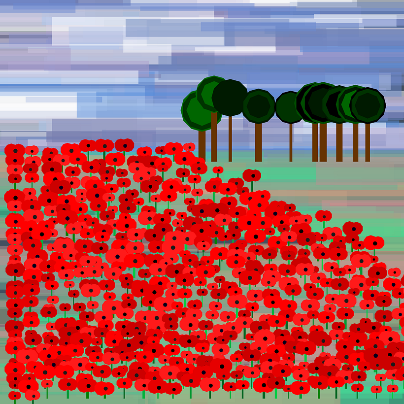 Experimenting with how to draw the trees