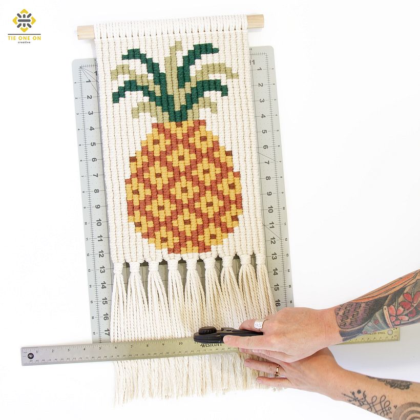 Everything's Fineapple Macramé Tapestry 6