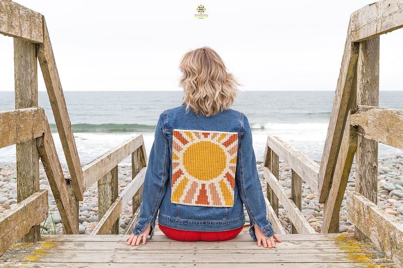 Sunsational Macramé Jean Jacket 1