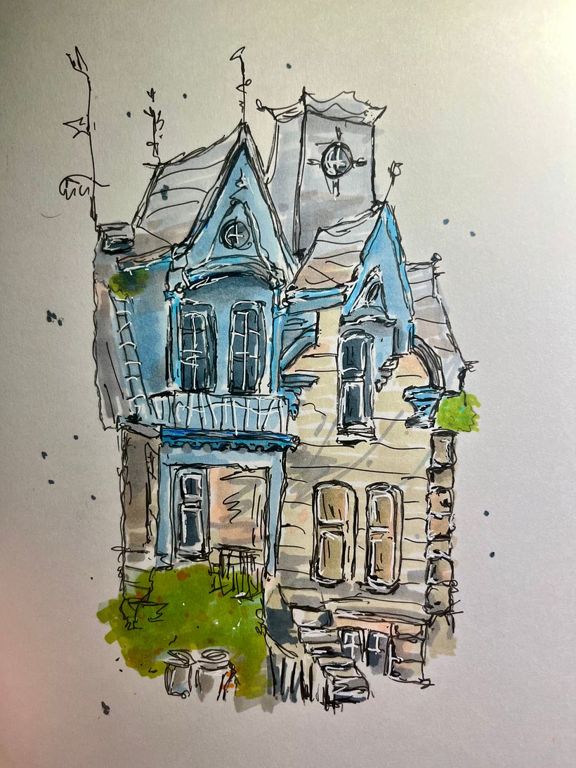 My project for course: Expressive Architectural Sketching with Colored Markers 5