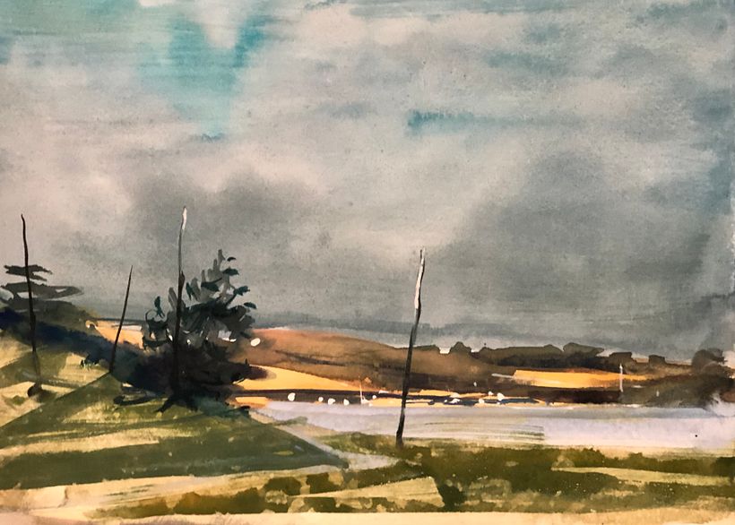 Mi proyecto final del curso: Pintar paisajes realistas en acuarela. 1