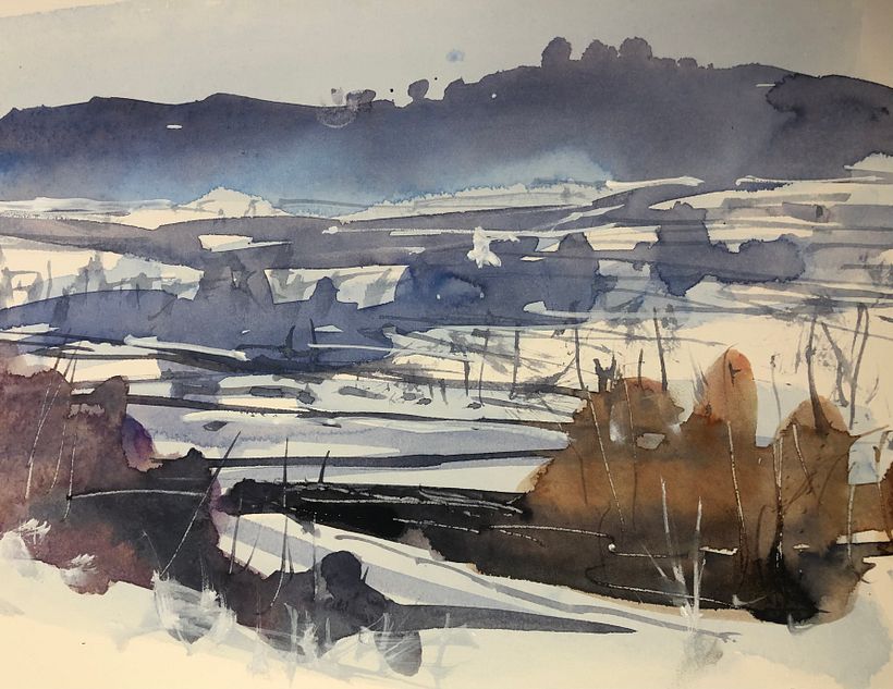 Mi proyecto final del curso: Pintar paisajes realistas en acuarela. 4