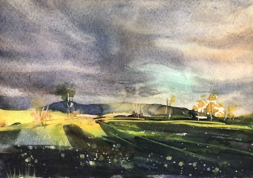 Mi proyecto final del curso: Pintar paisajes realistas en acuarela. 6