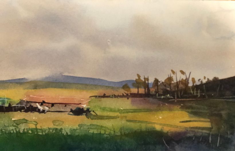 Mi proyecto final del curso: Pintar paisajes realistas en acuarela. 8