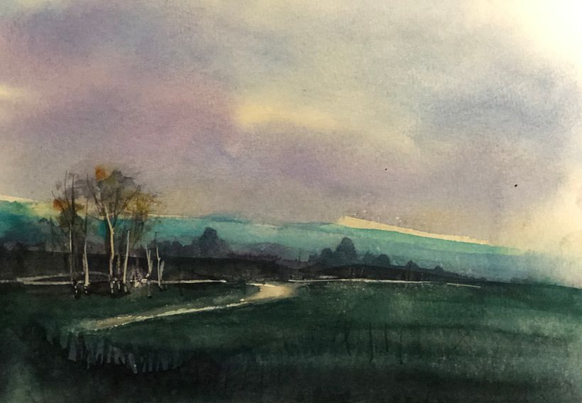 Mi proyecto final del curso: Pintar paisajes realistas en acuarela. 10