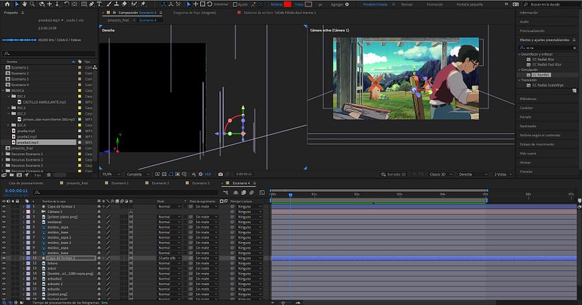 Studio Ghibli Proyecto Animacion en After Effects 5