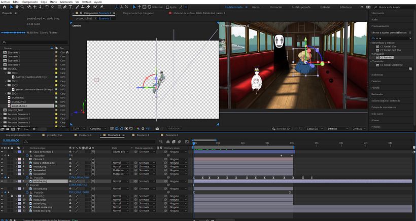 Studio Ghibli Proyecto Animacion en After Effects 6