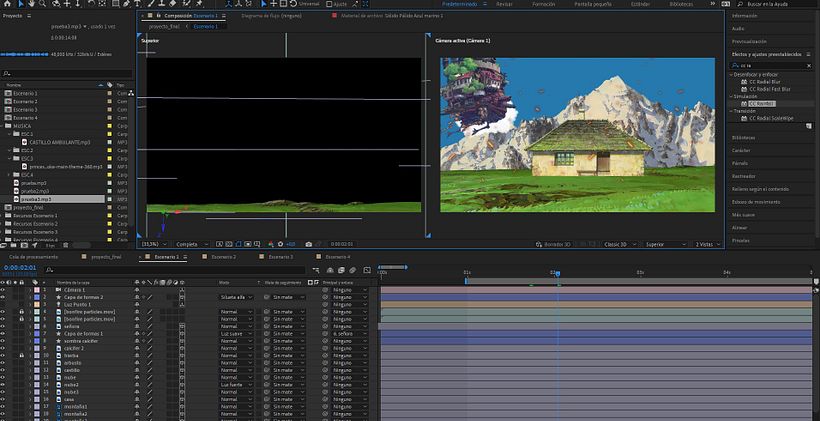 Studio Ghibli Proyecto Animacion en After Effects 8