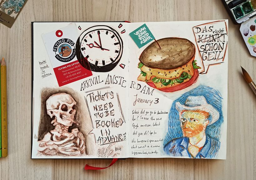 My project for course: Travel Log Illustration with Mixed Techniques 2