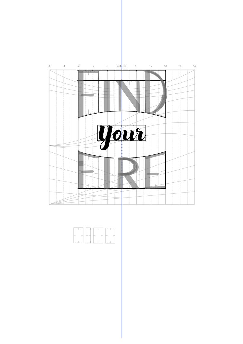 Using the Digital Composition Kit for Procreate(Nico Ng) to get the lettering widths and weights