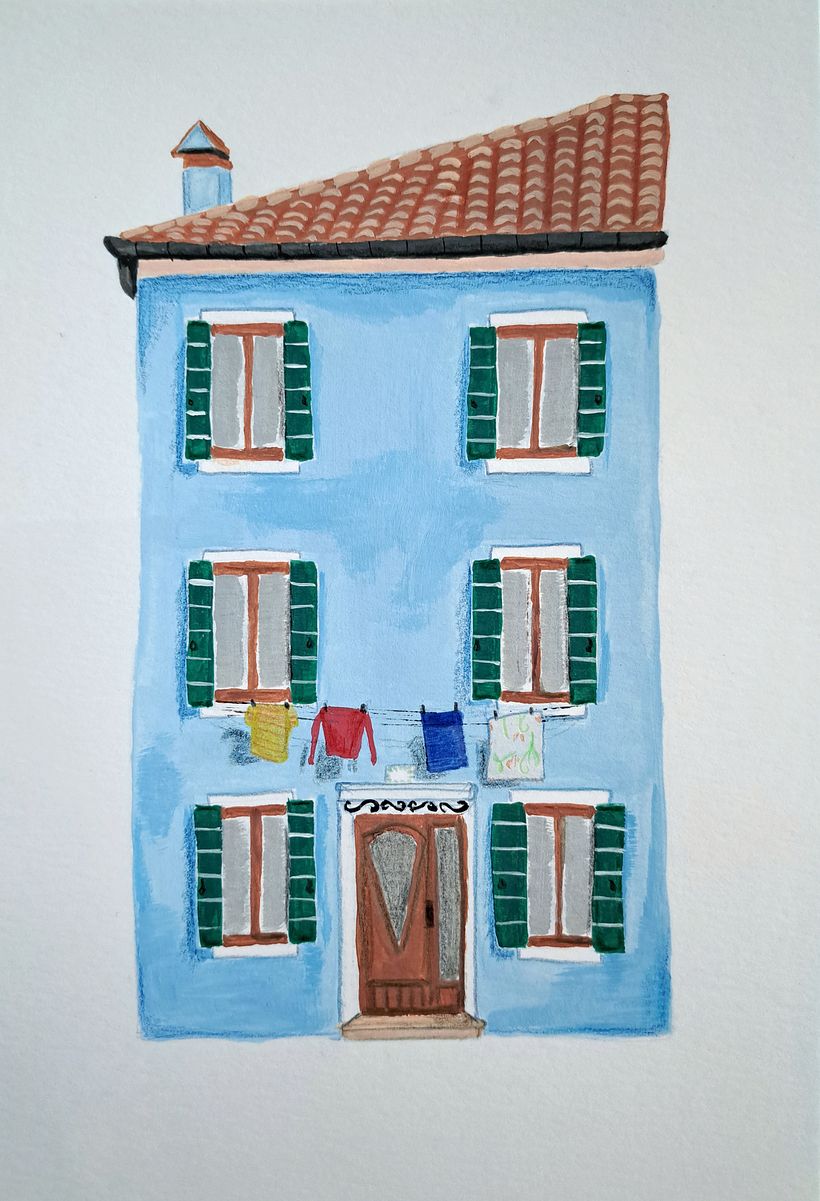 First time painting with Gouache. I used a photo from Pinterest as the reference.
