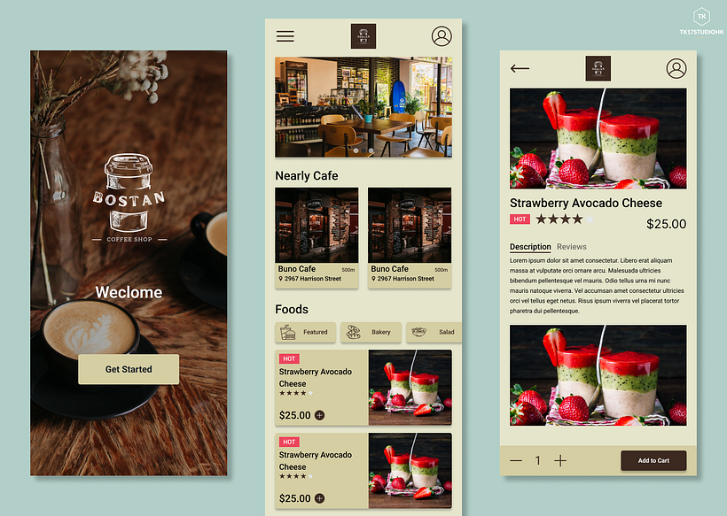 Mobile App - Baston Cafe 3