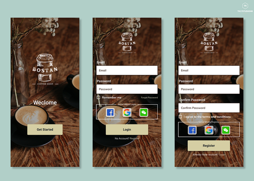 Mobile App - Baston Cafe 2